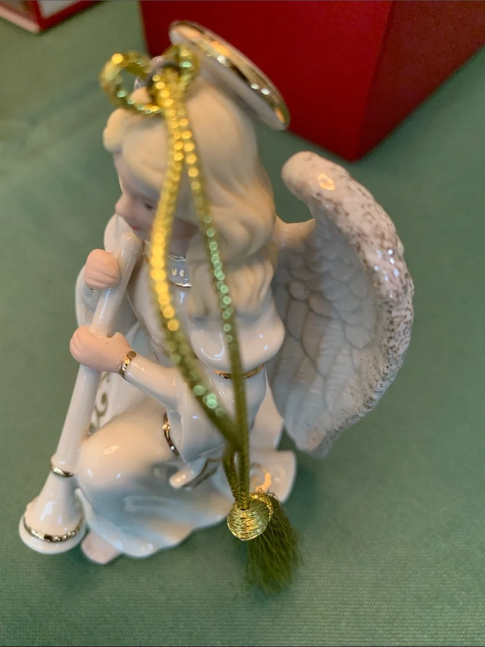 (2) Lenox Christmas Ornaments 2020 Annual Seashell Angel 2022 Heavenly Angel